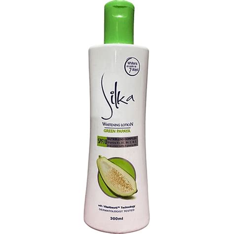 Silka Whitening Lotion Green Papaya Spf10 300ml Personal Care