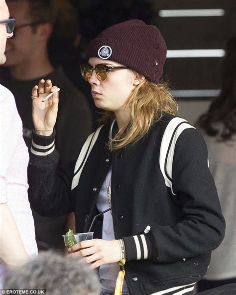 cara delevingne spotted smoking roll up at british summertime hyde park daily mail online