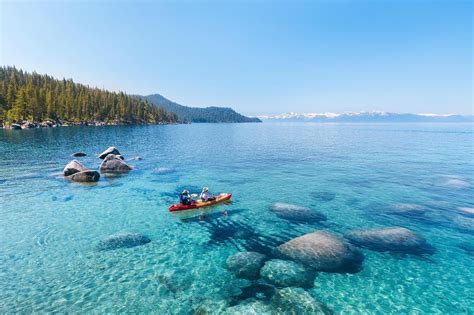 Canon Kayaking In The Crystal Clear Waters Of South Lake Tahoe