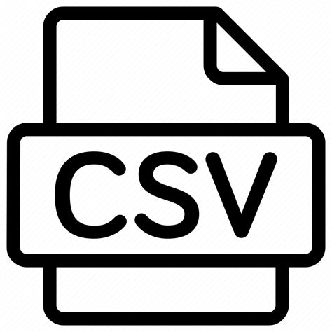Csv Document Extension File Format Type Icon Download On Iconfinder
