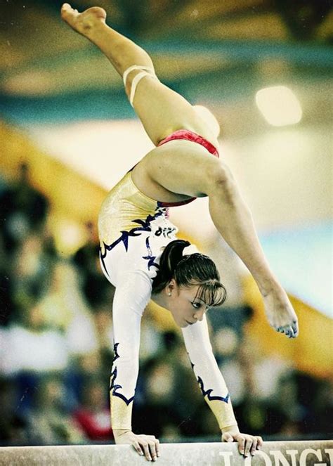 cătălina ponor romania on balance beam at the 2006 european championships gymnastics