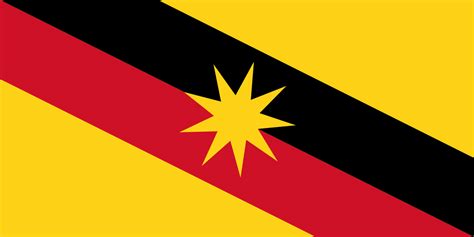 سراواک (ur) sarawak for sarawakians sticker on a car backscreen.jpg 3,550 × 2,925; File:Flag of Sarawak.svg - Wikipedia