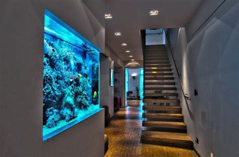 16 Truly Amazing Interiors With Fascinating Aquarium Home Stairs