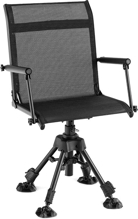 Tangkula Hunting Chair Degree Silent Swivel Blind Chair With