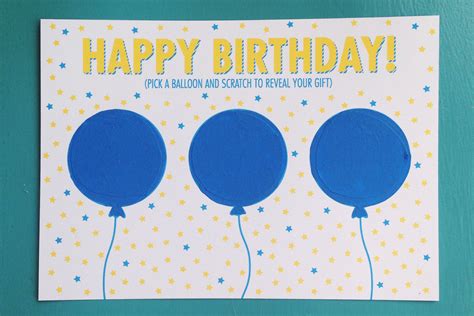 How to make diy scratch off cards. DIY: Birthday Scratch Off Card + Free Printable ...