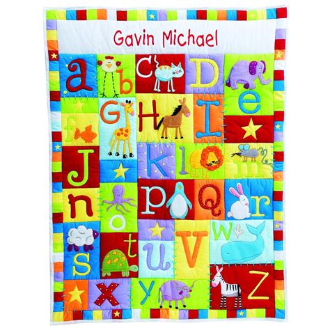 Get scrap happy and show off favourite fabrics with this . Personal Creations® Baby Alphabet Quilt - 192806 ...