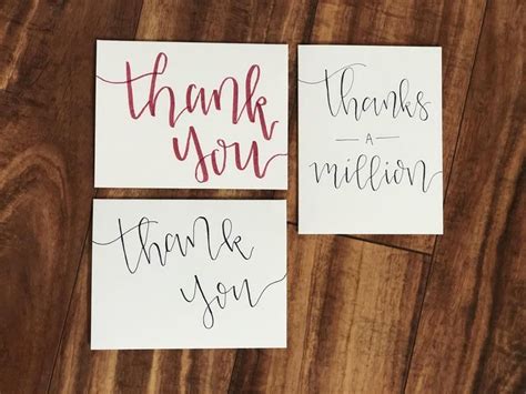 Homemade Custom Thank You Notes Available In Packs Of 10 Etsy