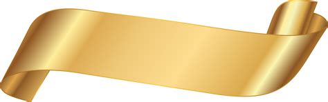 Gold Ribbon Banner Png Free Transparent Png Download Pngkey