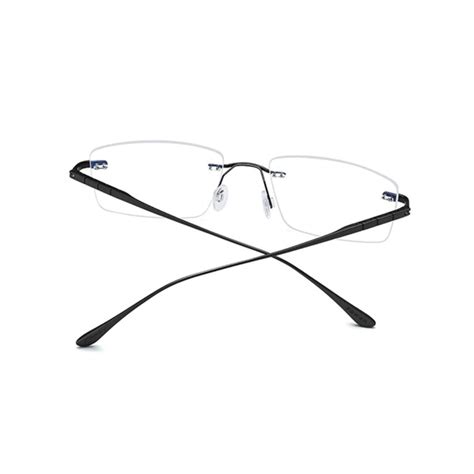 pure titanium rimless eyeglass frames titanium optix