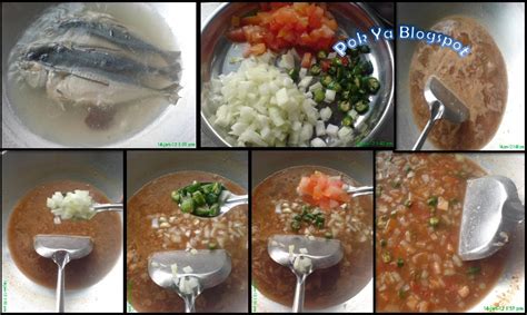 Asam pedas ikan kembung bahan ikan kembung kacang bendi terong bumbu halus 1 bawang merah besar 4 bawang. Resepi Asam Pedas Ikan Kembung Daun Kesum - Soalan Mudah