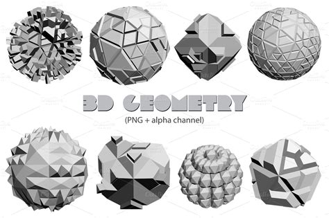 3d Geometry Graphics On Creative Market