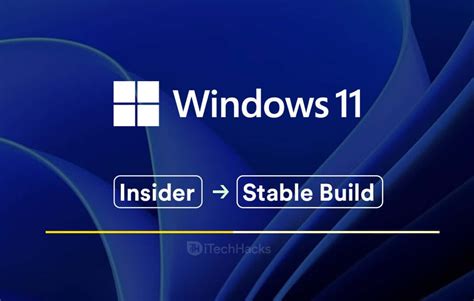 Quickly Switch From Insider To Stable Windows 11 Build