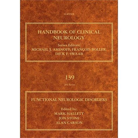 Handbook Of Clinical Neurology Volume 139 Functional Neurologic
