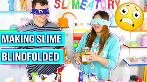 Blindfolded Slime Challenge Timed Slimeatory 14 Youtube