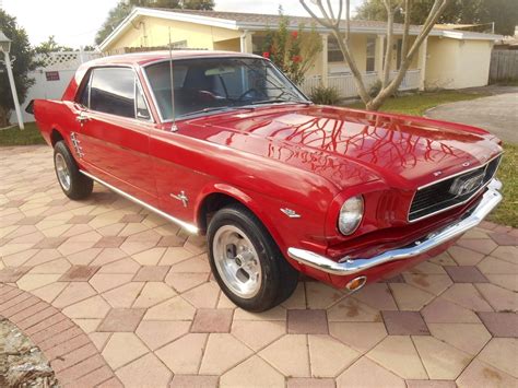 Used 1966 Ford Mustang Deluxe Candy Apple Red 289 Engine With Manual