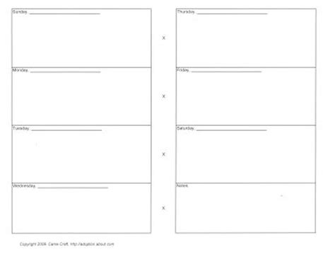 Foster Care Record Keeping Printable Worksheets Foster Care