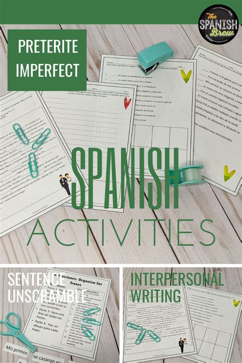 Preterite And Imperfect Activities Spanish Teaching Resources