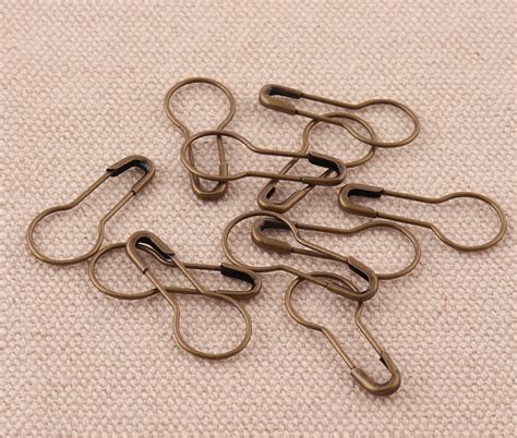 100pcs Bronze Safety Pins Coiless Safety Pins Bulb Safety Pins Etsy