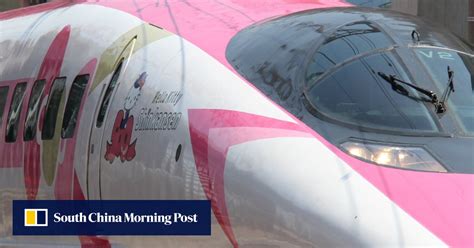 all aboard hello kitty pink bullet train debuts in japan south china morning post