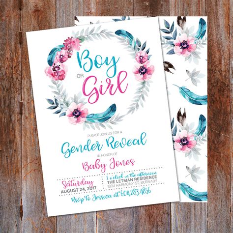 Gender Reveal Invitation 17 Examples Format Pdf Examples