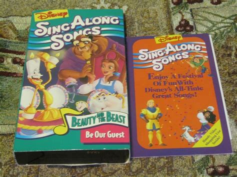 Walt Disney Sing Along Songs Be Our Guest Vhs Video Beauty And The My