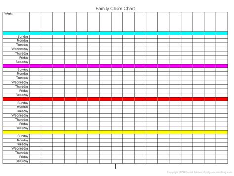Free printable chore charts for multiple kids. Chore Charts for multiple children | organization ...