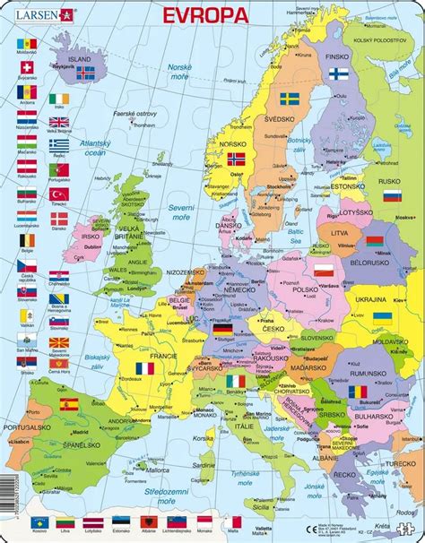 Mapa europy samochodowa, turystyczna, topograficzna, polityczna i inne. Mapa evropy | Nástěnné mapy