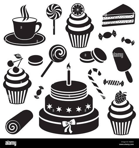 Desserts And Sweets Icon Stock Vector Image And Art Alamy