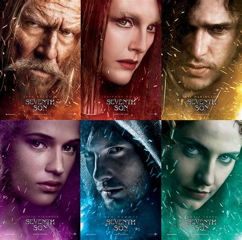 Seventh son is a 2014 american fantasy film directed by sergei bodrov and starring ben barnes, jeff bridges, alicia vikander, and julianne moore. Seven Character Posters for "Seventh Son" Released - Movie ...