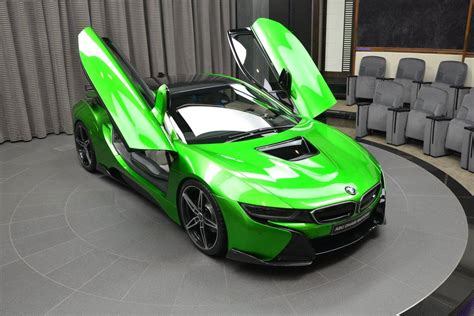 The colors that do in bmw's individual program. Lava Green BMW i8 Revealed in Abu Dhabi - autoevolution