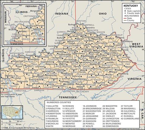 Historical Facts Of Kentucky Counties