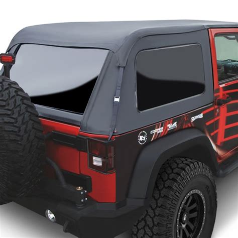Rampage Jeep Wrangler 2012 Black Diamond Frameless Trail Soft Top