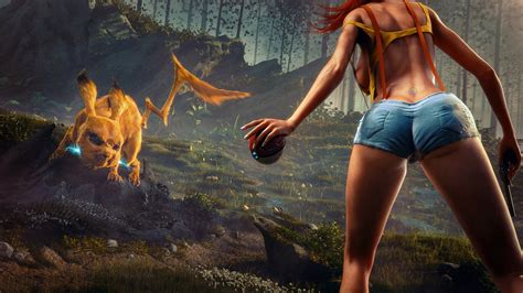 Wallpaper Cgi Tattoo Pok Mon Jean Shorts Pikachu Pok Balls Mythology Misty Image