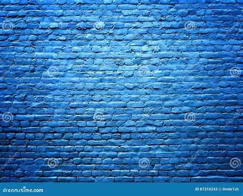 Blue Brick Wall Stone Texture Background For Design Stock Image Image