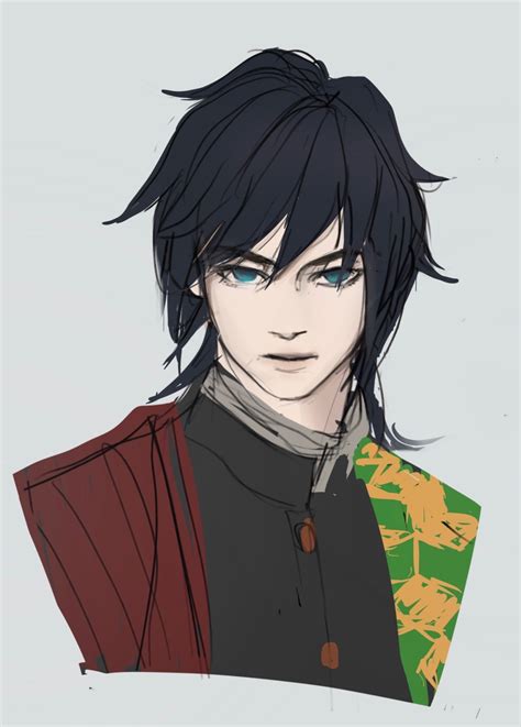 Quick fanart sketch of Giyu Tomioka :) - Minjyart