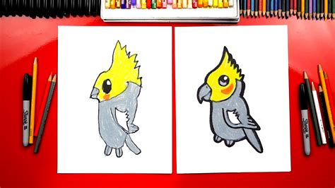 Create digital artwork to share online and export to popular image formats jpeg, png, svg, and pdf. How To Draw A Cartoon Cockatiel - Art For Kids Hub