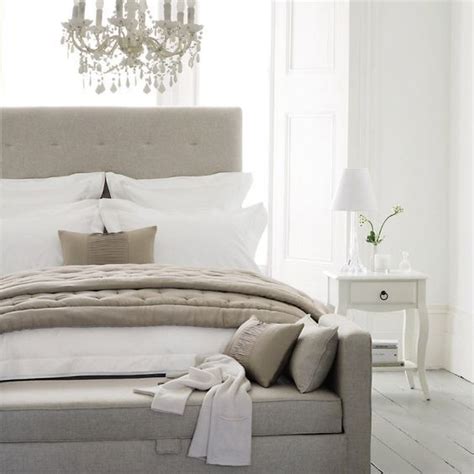 I love grey and white bedroom decor. Neutral Palette, Dreamy Bedroom - Connecticut in Style