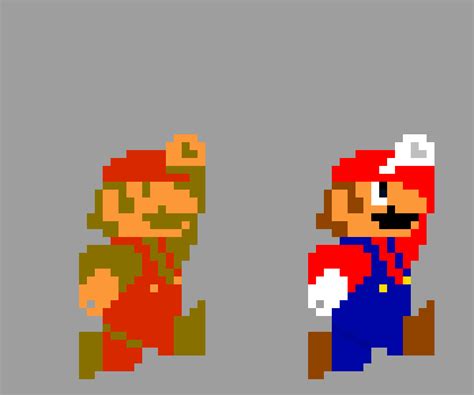 Big Jumping Mario Super Mario Bros 1 Pixel Art Maker