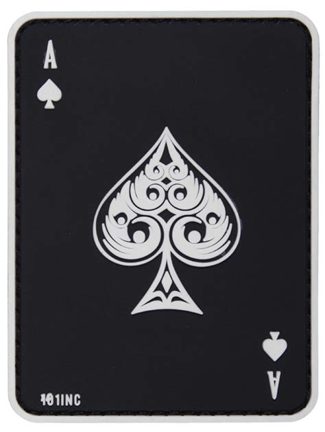 101 inc ace of spades pvc 3d patch
