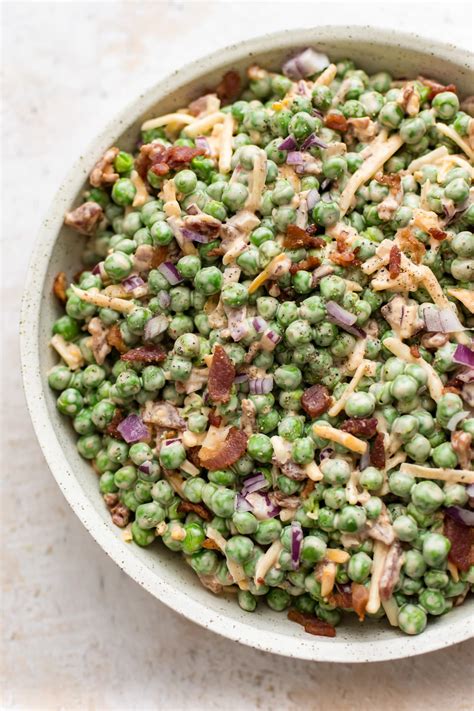 Pea Salad With Bacon Salt And Lavender