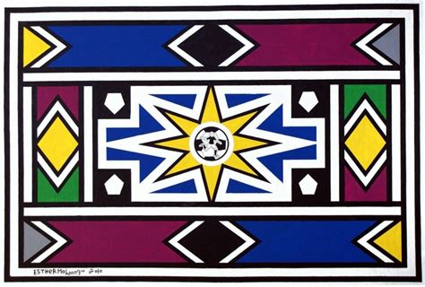 Esther Mahlangu Works African Art Projects African Art South