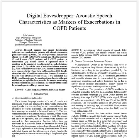 Ieee Paper Format Template And Guidelines