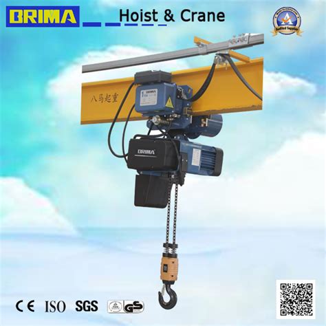 Brima 2000kg European Electric Chain Hoist With Electric Trolley