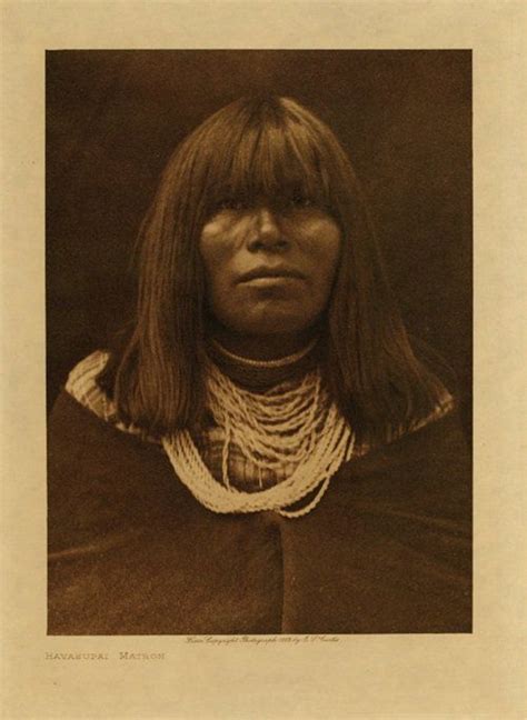 Havasupai Matron Seattle Es Curtis 1908 North American Indians
