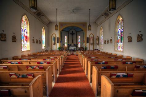 Interior Of A Small Church Stock Image Image Of Statue 64326057