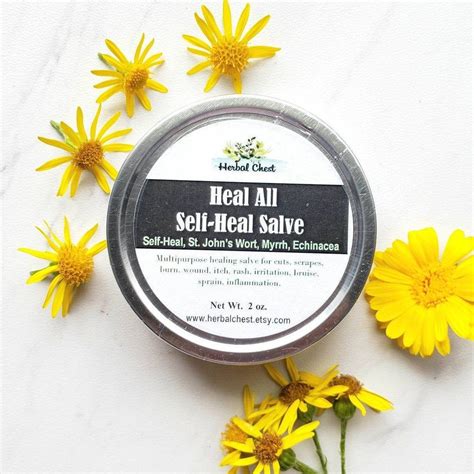 Self Heal Herbal Healing Salve All Prpose Natural Anti Etsy Herbal