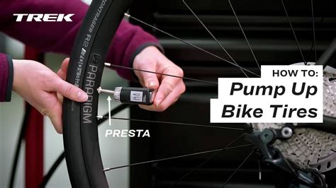 How To Pump Up Your Bike Tires Youtube