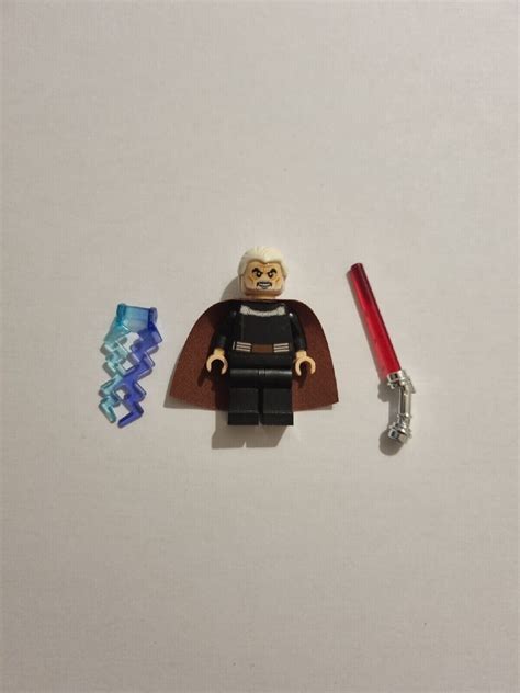 Lego Star Wars Count Dooku White Hair Minifigure Sw0472 From Set 75017
