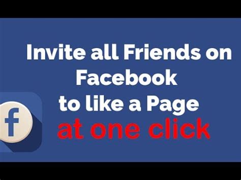 And the problem is inviting every single friend of yours in your account to like some specific page. How to invite all friends to like facebook page at once ...