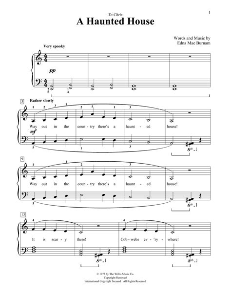 A Haunted House Sheet Music Direct